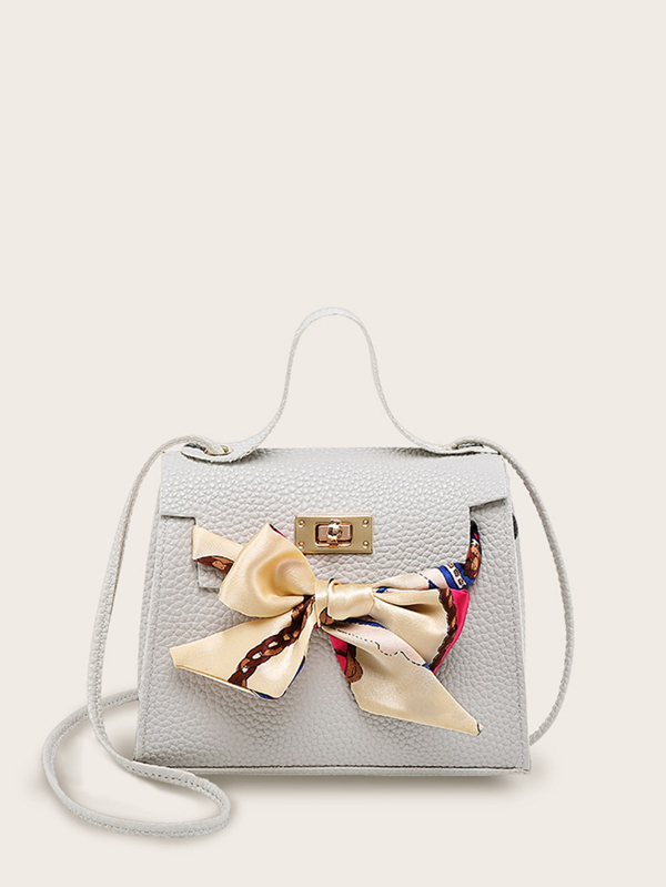 Twilly Scarf Pebble Detail Satchel Bag - Click Image to Close