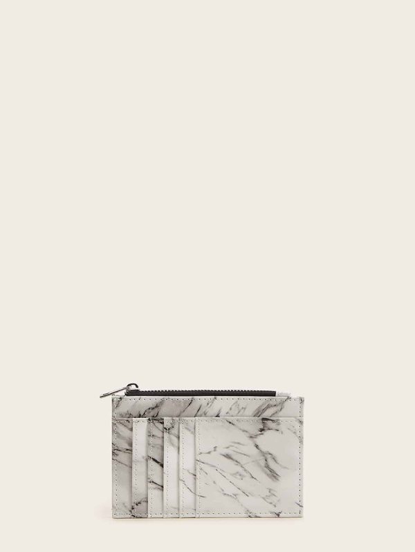 Marble Pattern Purse With Card Holder - Click Image to Close