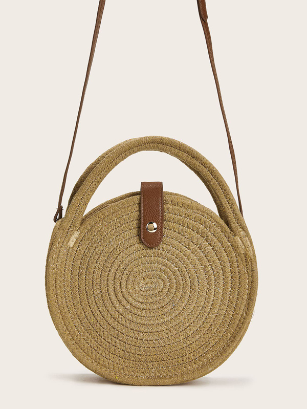 Round Shaped Braided Satchels - Click Image to Close