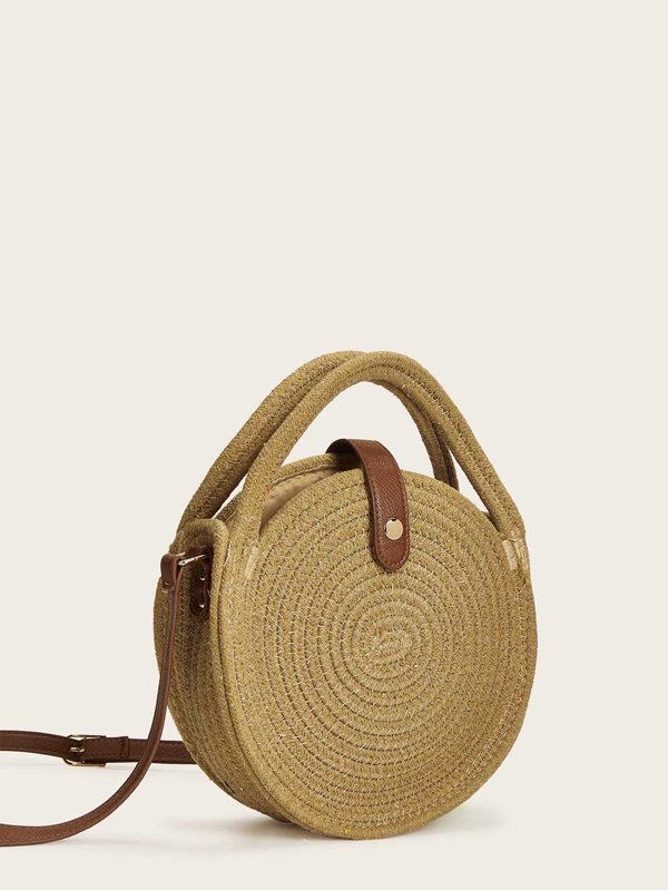 Round Shaped Braided Satchels