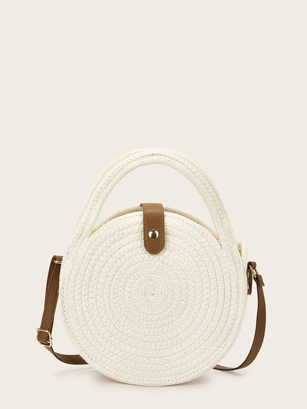 Round Shaped Braided Satchels - Click Image to Close