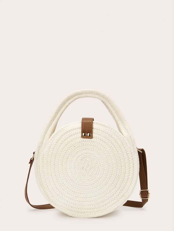 Round Shaped Braided Satchels