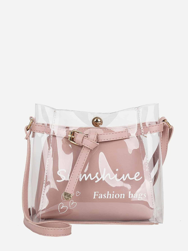 Clear Bag With Inner Pouch - Click Image to Close