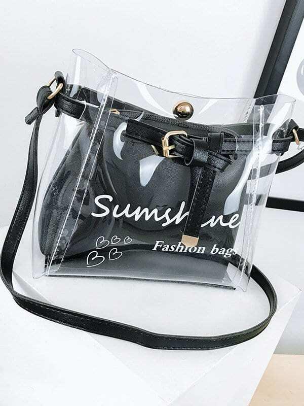 Clear Bag With Inner Pouch