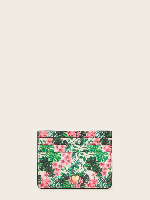 Tropical Print Card Holder - Click Image to Close