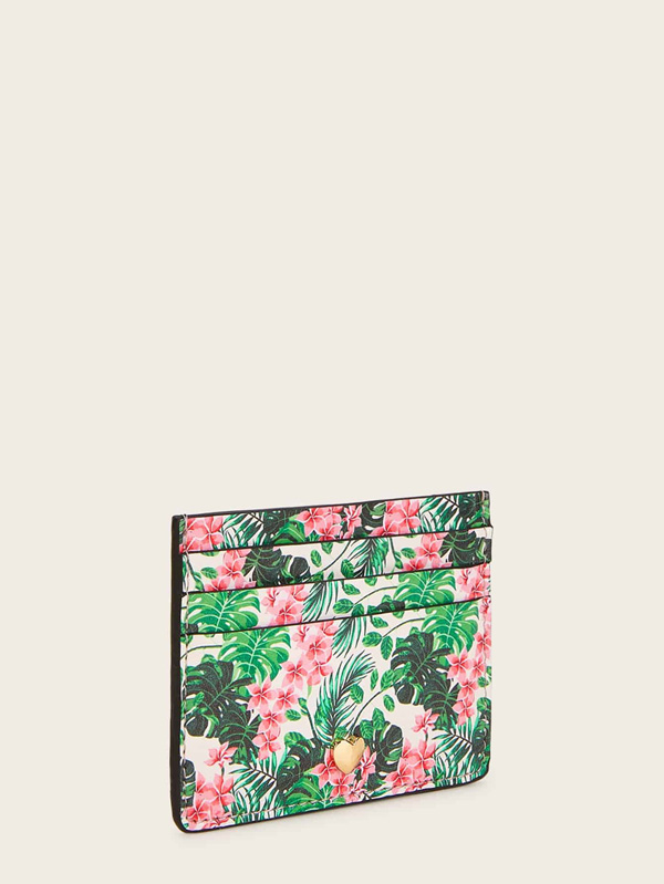 Tropical Print Card Holder