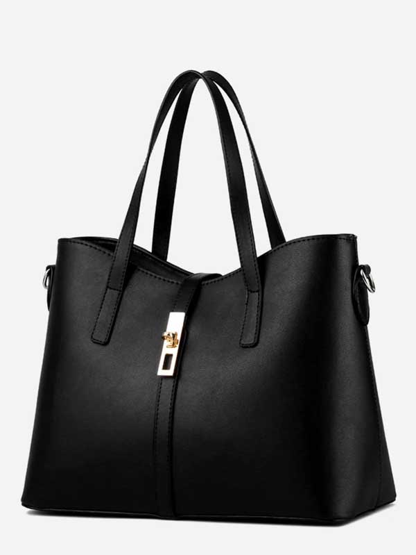 Metal Detail Tote Bag - Click Image to Close