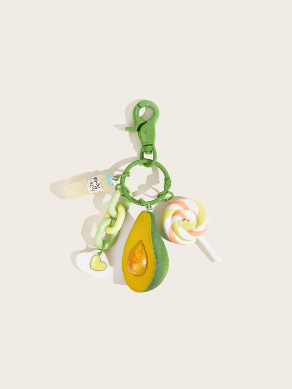 Avocado Decor Key Chain