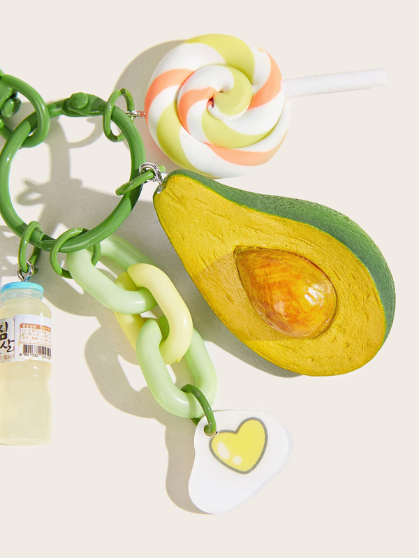 Avocado Decor Key Chain