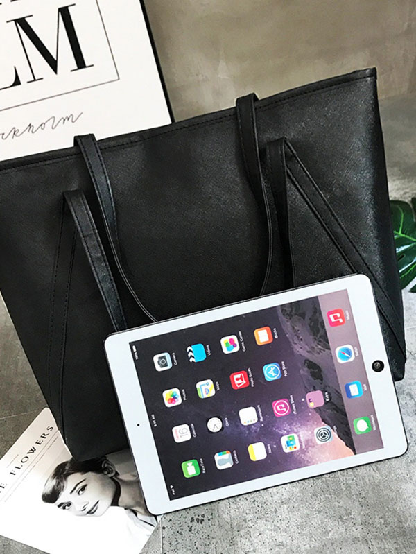 Minimalist PU Tote Bag