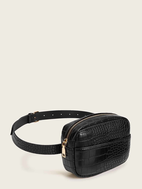 Croc Embossed Fanny Pack