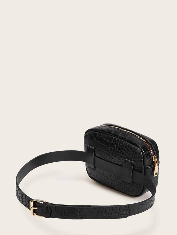 Croc Embossed Fanny Pack