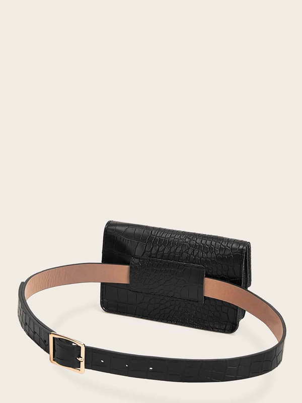 Croc Embossed Fanny Pack