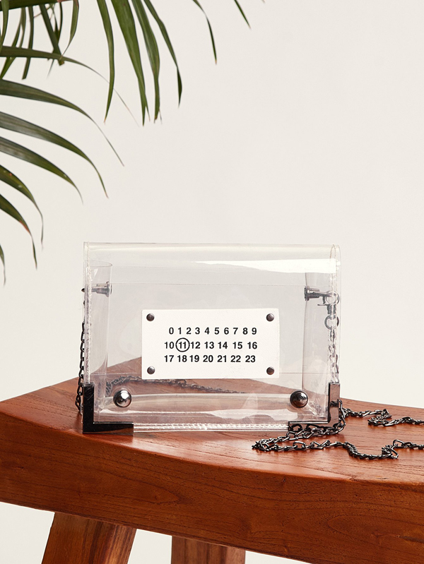 Transparent Chain Crossbody Bag