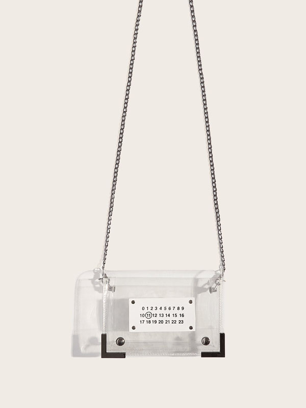 Transparent Chain Crossbody Bag